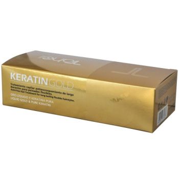 BOTANIC GOLD FINISHING - KERATIN FORMAS - Ampułki do stylizacji włosów z olejem arganowym i czystą keratyną - 10x10 ml   